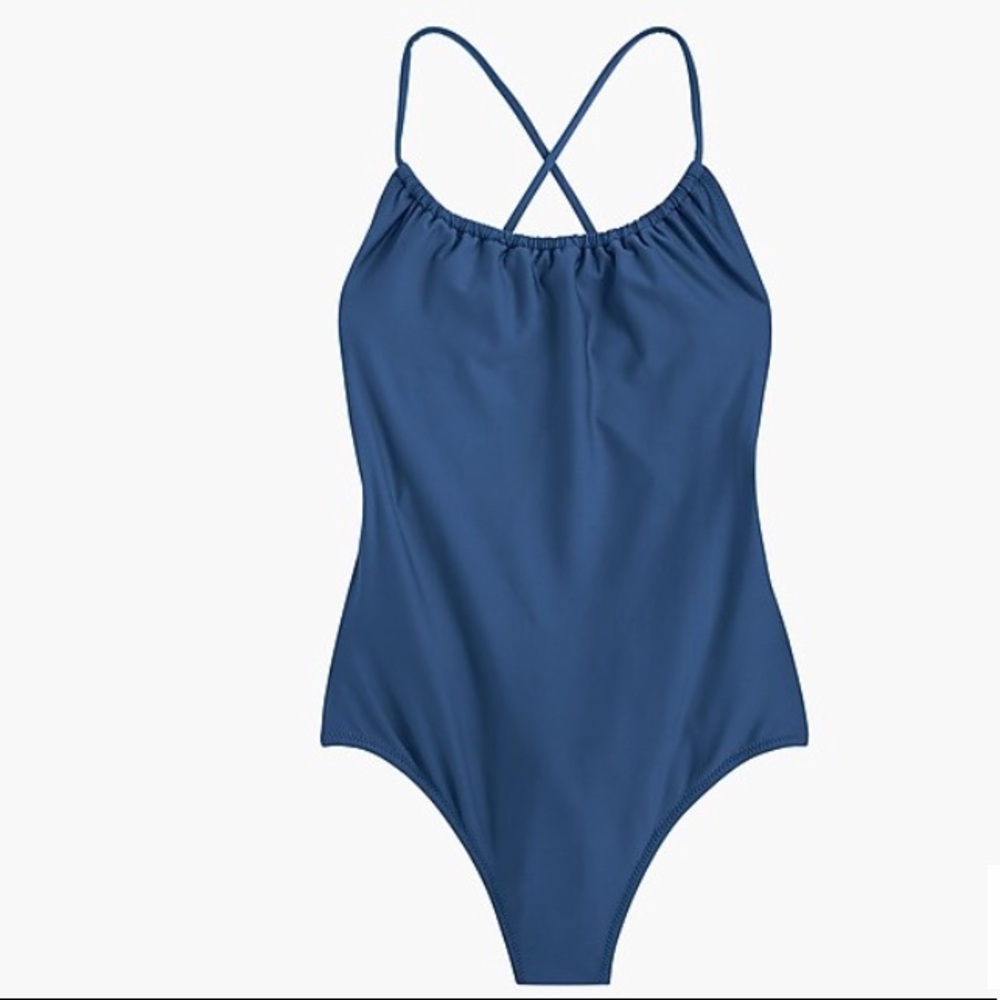 J. Crew Playa Rockaway Ruched One-Piece Swimsuit